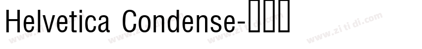 Helvetica Condense字体转换